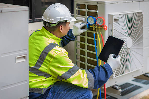Professional Hvac Maintenance technician working in Sadsburyville, PA